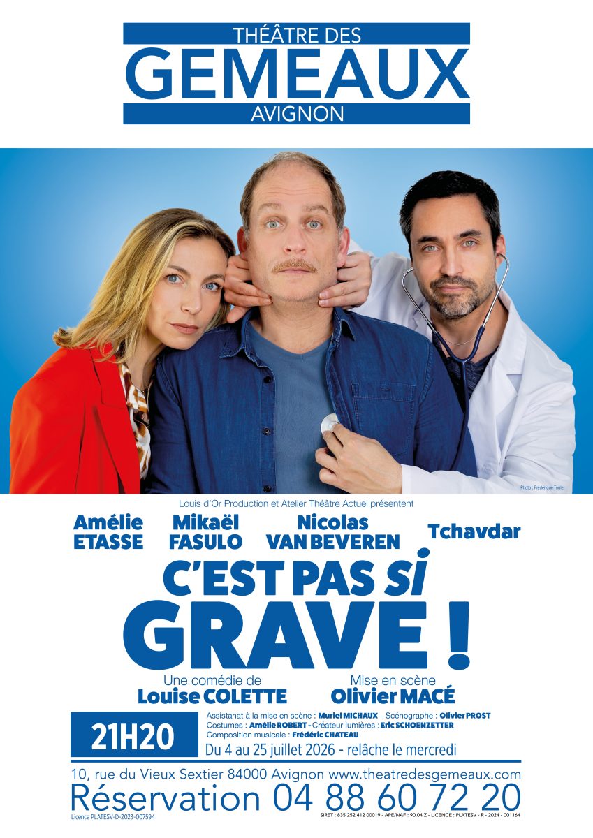 Affiche du spectacle C’est pas si grave – Festival OFF d’Avignon 2026